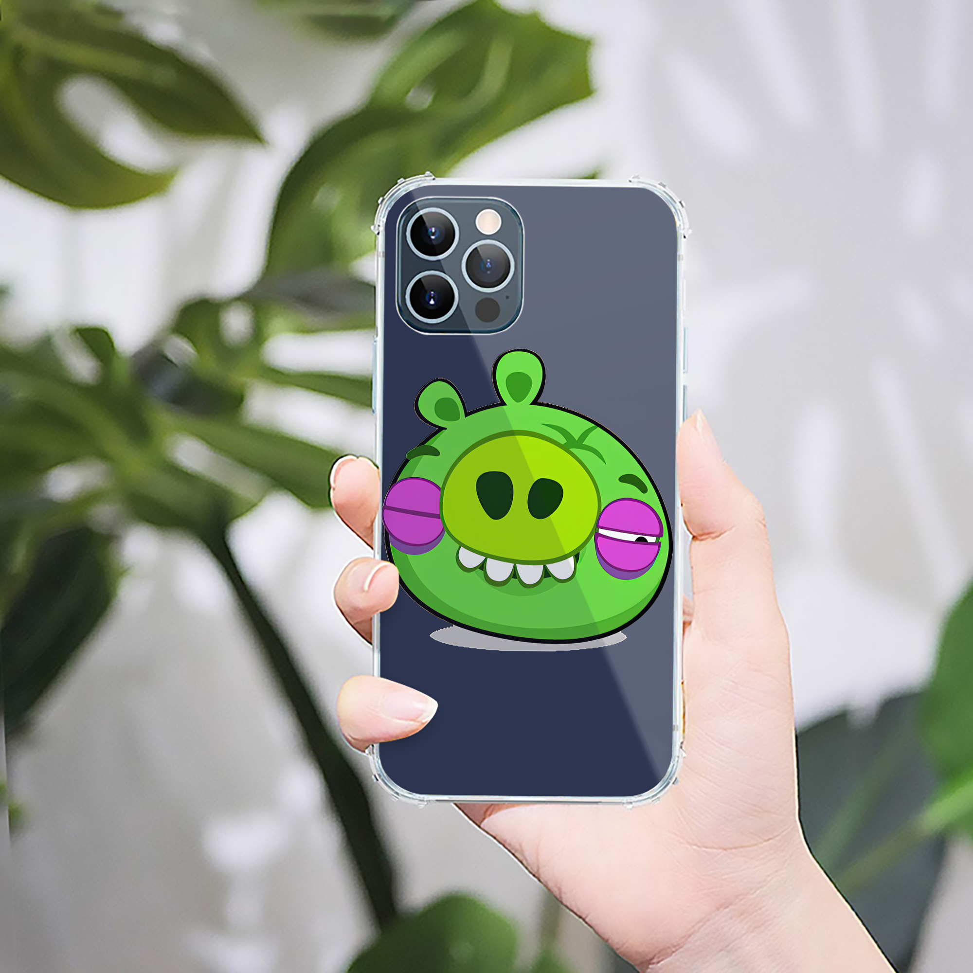 （画像用） Angry Birds アングリーバード 【iPhone 12シリーズ対応】透明スマホケース（クリアソフトケース）